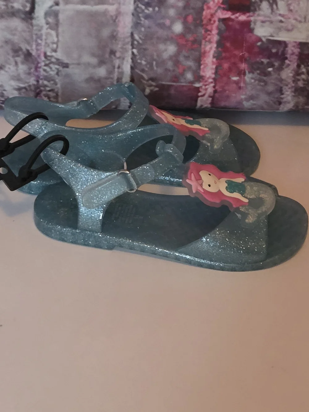 Sparkle Mermaid Jelly Sandals NWT